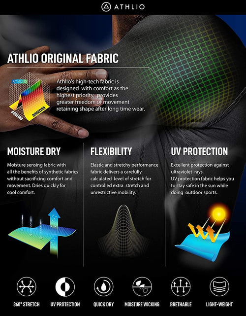 Load image into Gallery viewer, Men'S UPF 50+ Long Sleeve Compression Shirts, Water Sports Rash Guard Base Layer, Athletic Workout Shirt
