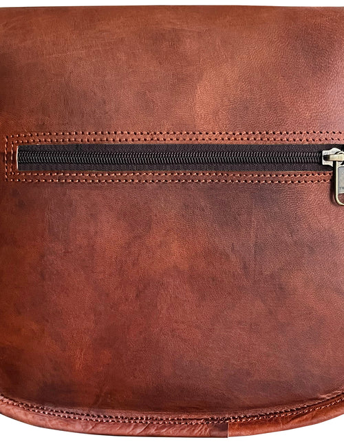 Load image into Gallery viewer, Women Leather Handbag 11" Fashion Crossbody Sling Bag Ladies Purse Travel Tote Satchel Hobo Shoulder Messenger Bag Vintage Gift by

