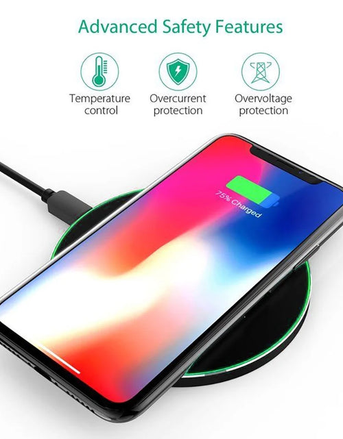 Load image into Gallery viewer, Wireless Charger 15W Fast Charge Aluminum Wireless Charging Pad Compatible with Iphone 16 15 14 13 12 11/XS/XR/8, Samsung Galaxy S25/S24/S23 S22/S21, Note 20/10
