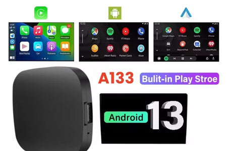Android 13 Carplay Ai Box Wireless Android Auto Smart TV Box Car Intelligent System WIFI Support Netflix Youtube FOTA Upgrade