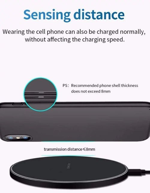 Load image into Gallery viewer, Wireless Charger 15W Fast Charge Aluminum Wireless Charging Pad Compatible with Iphone 16 15 14 13 12 11/XS/XR/8, Samsung Galaxy S25/S24/S23 S22/S21, Note 20/10
